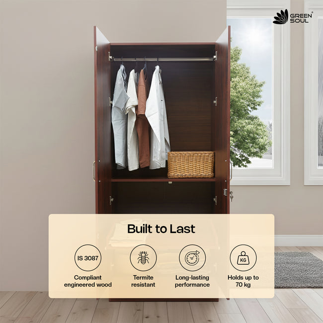 Green Soul Arthur 2-Door Wardrobe