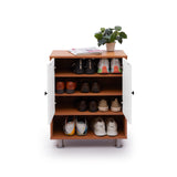Tundra 2-Door Shoe Cabinet Cabinet Green Soul Ergonomics   