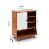 Tundra 2-Door Shoe Cabinet Cabinet Green Soul Ergonomics   