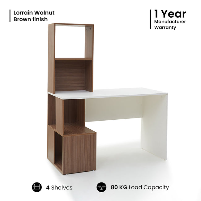 Vermont Study Table - Frosty White  Green Soul Ergonomics   