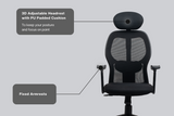 Green Soul Yoga High Back Mesh Office Chair Efficient Chairs Green Soul Ergonomics   