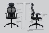 Green Soul Renewed Yoga High Back Mesh Office Chair Renewed Green Soul Ergonomics   