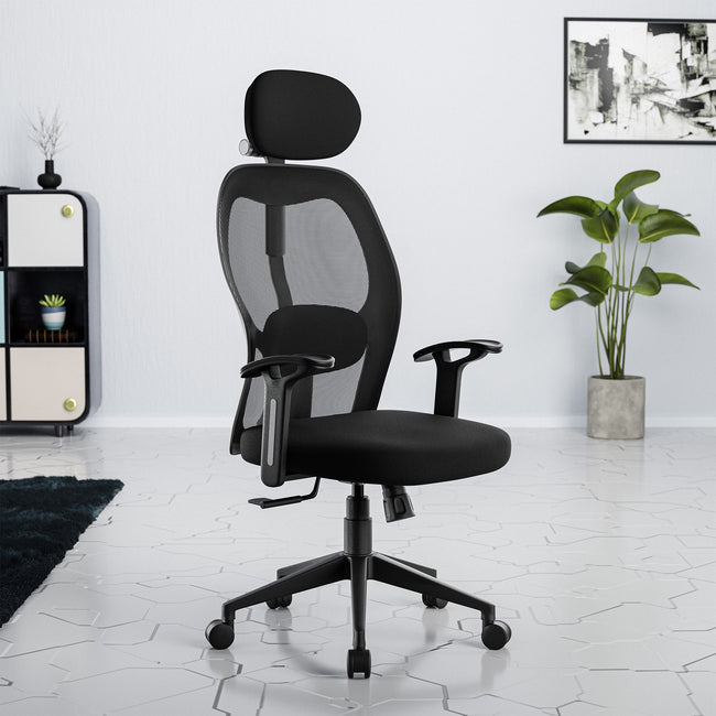 Green Soul Yoga High Back Mesh Office Chair Efficient Chairs Green Soul Ergonomics Black  