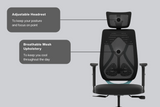 Green Soul Renewed Zodiac Pro High Back Mesh Gaming Chair Renewed Green Soul Ergonomics   