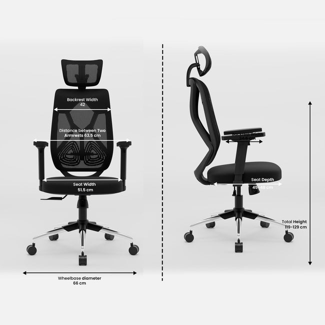 Green Soul Renewed Zodiac Lite High Back Mesh Office Chair