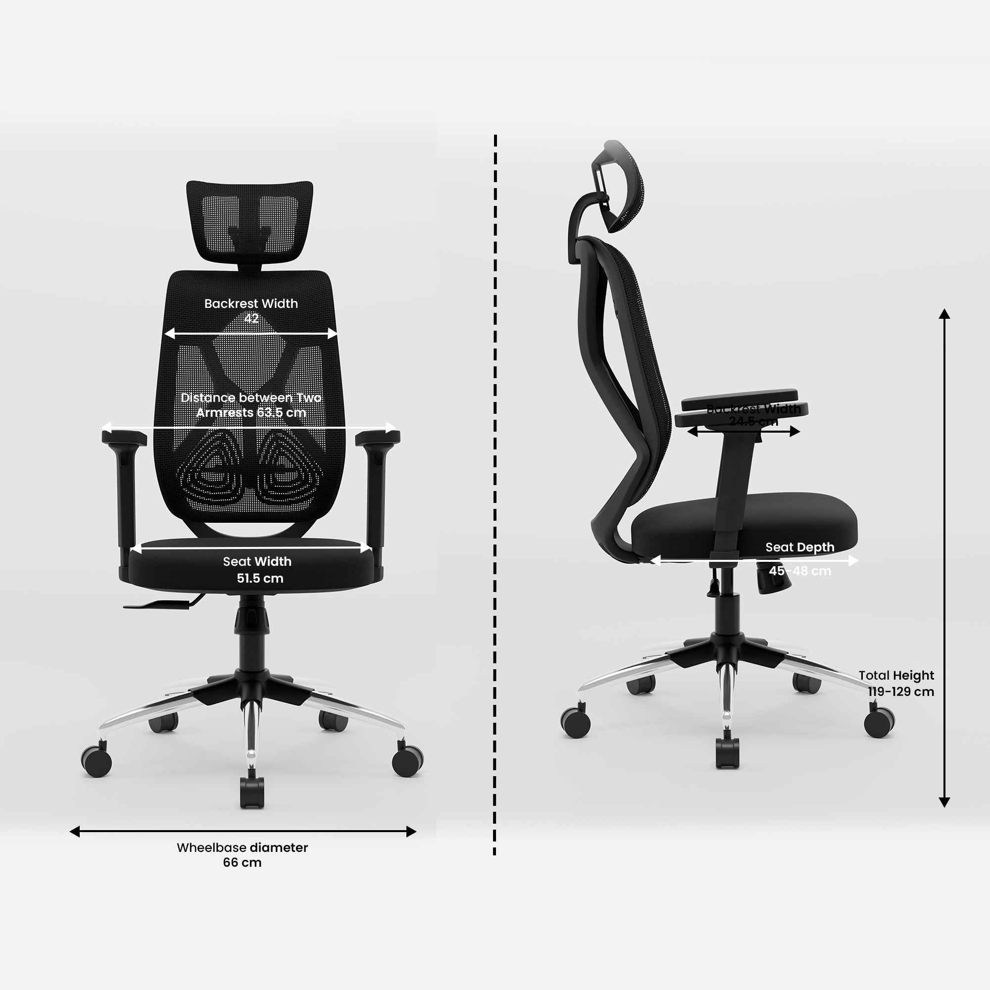 Green Soul Renewed Zodiac Lite High Back Mesh Office Chair