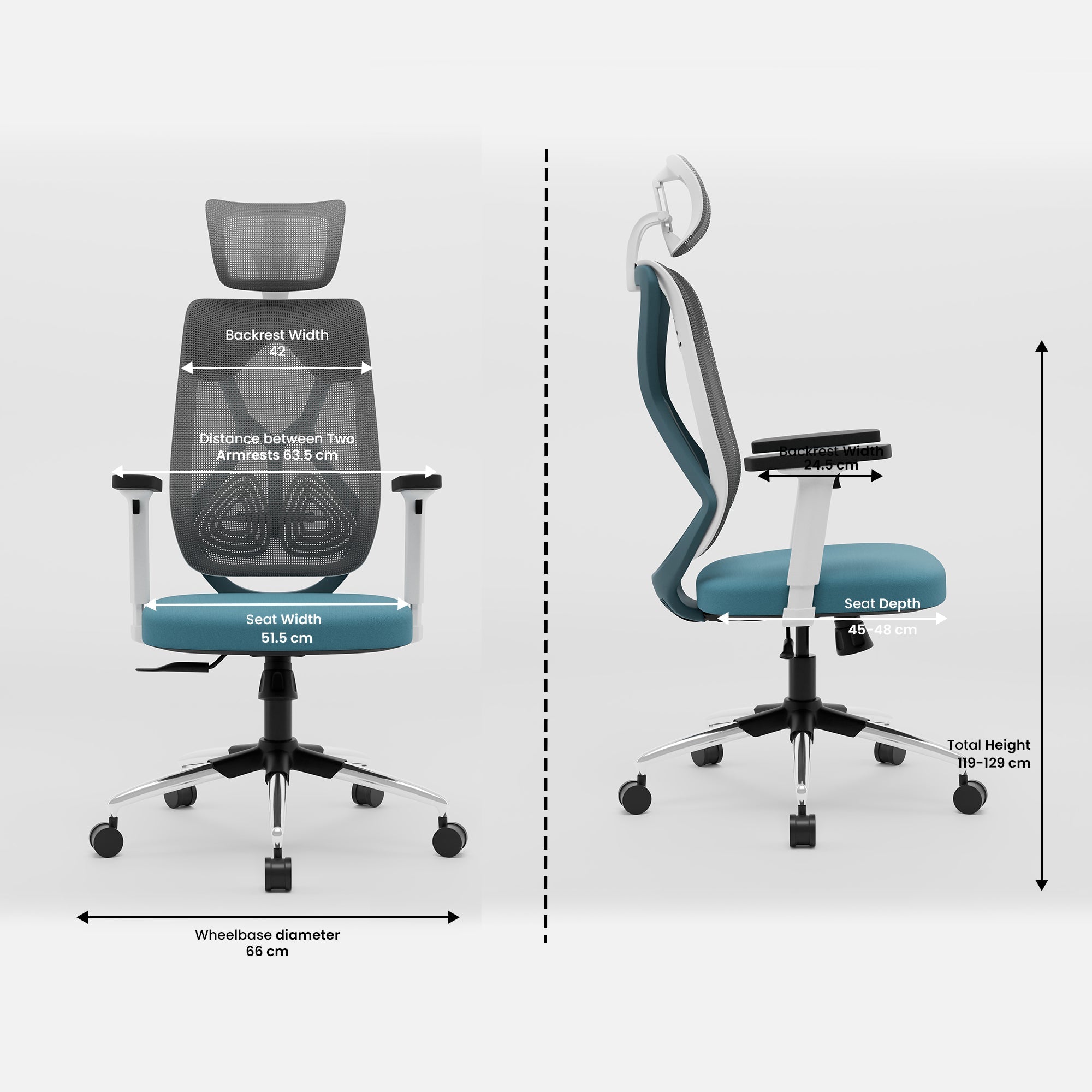 Green Soul Renewed Zodiac Lite High Back Mesh Office Chair