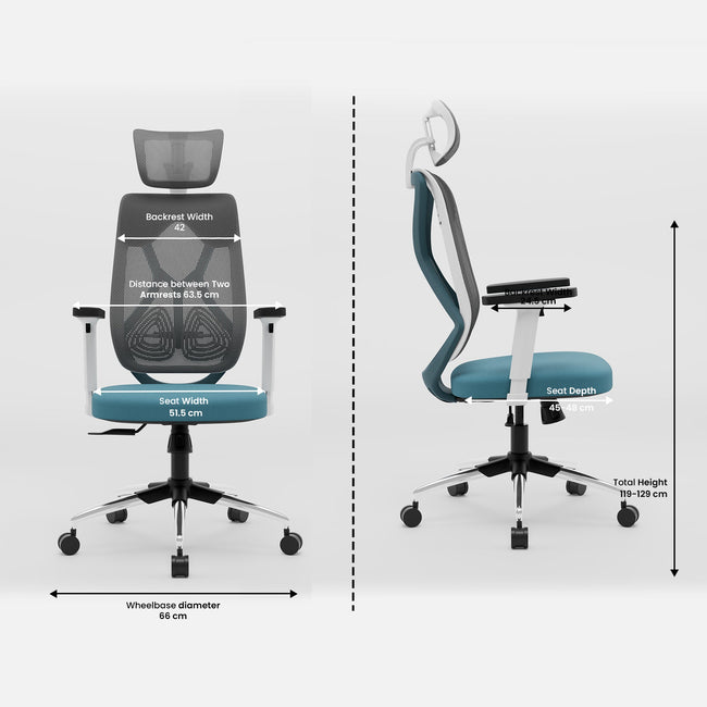 Green Soul Renewed Zodiac Lite High Back Mesh Office Chair
