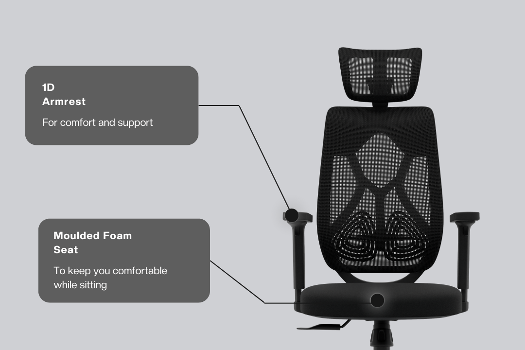 Green Soul Renewed Zodiac Lite High Back Mesh Office Chair