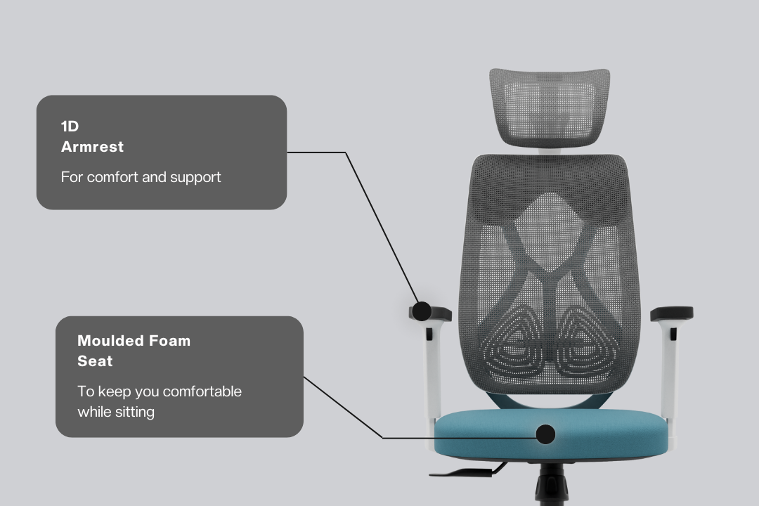 Green Soul Renewed Zodiac Lite High Back Mesh Office Chair