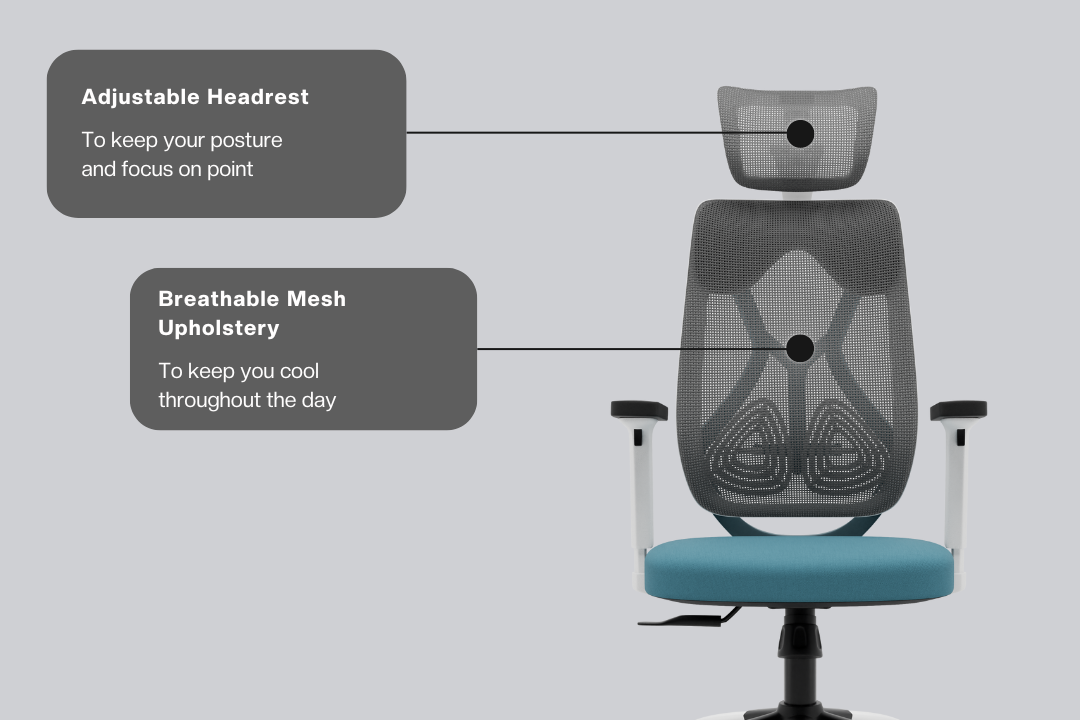Green Soul Renewed Zodiac Lite High Back Mesh Office Chair