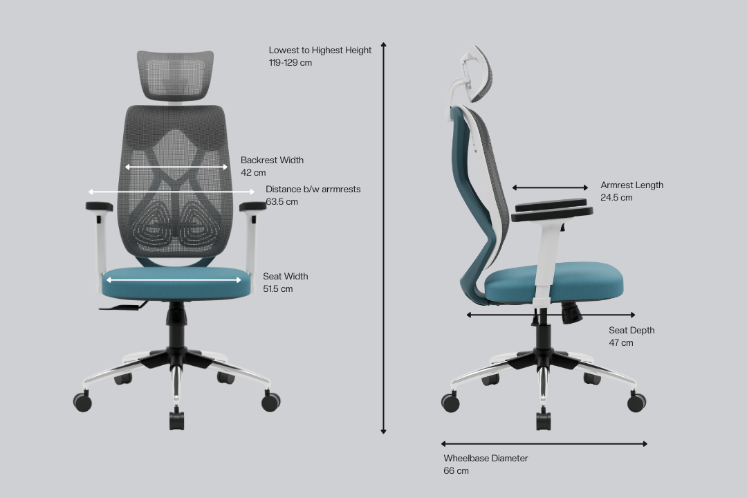 Green Soul Renewed Zodiac Lite High Back Mesh Office Chair
