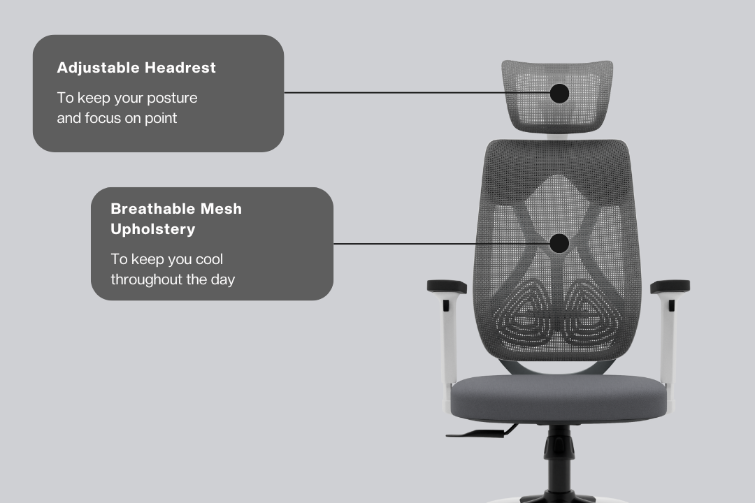 Green Soul Renewed Zodiac Lite High Back Mesh Office Chair