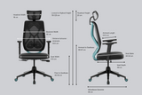 Green Soul Renewed Zodiac Pro High Back Mesh Gaming Chair Renewed Green Soul Ergonomics   