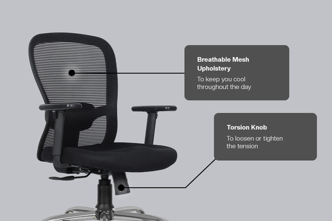 Green Soul Renewed Crystal V2 Mid Back Mesh Office Chair Renewed Green Soul Ergonomics   