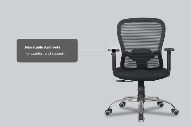 Green Soul Renewed Crystal V2 Mid Back Mesh Office Chair Renewed Green Soul Ergonomics   