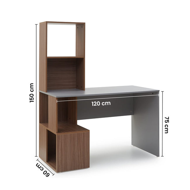 Vermont Study Table - Gothic Grey  Green Soul Ergonomics   