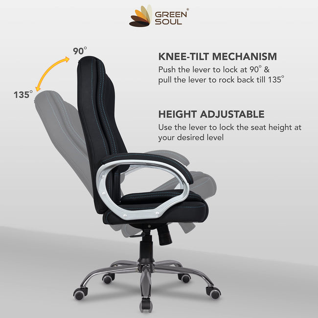 Green Soul Vienna Fabric Executive Chair Dynamic Chairs Green Soul Ergonomics   