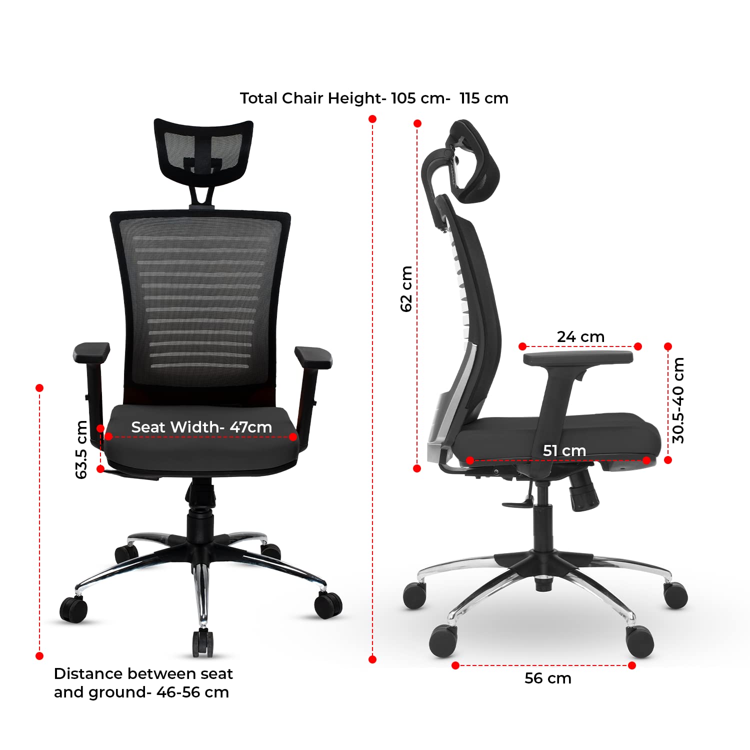 Green Soul Inspire High Back Mesh Office Chair