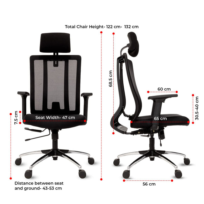 Green Soul Maestro High Back Mesh Office Chair Efficient Chairs Green Soul Ergonomics   