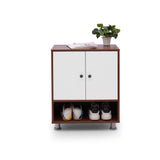 Tundra 2-Door Shoe Cabinet Cabinet Green Soul Ergonomics Brown  