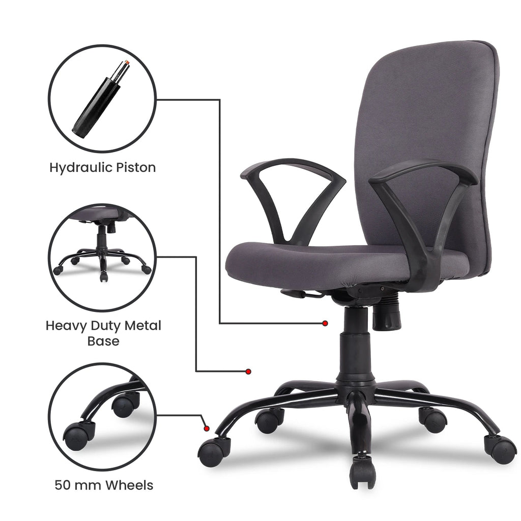 Buy SeoulX Mid Back Basic Chair Online GreenSoul