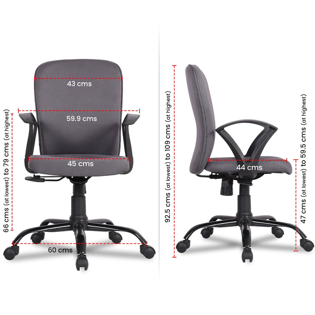Buy SeoulX Mid Back Basic Chair Online GreenSoul