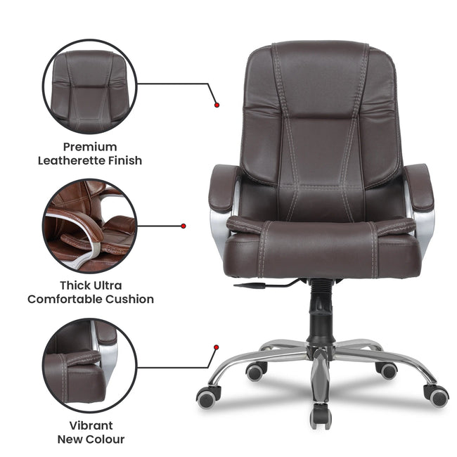 Green Soul Renewed Vienna Mid Back Executive Chair Renewed Green Soul Ergonomics   