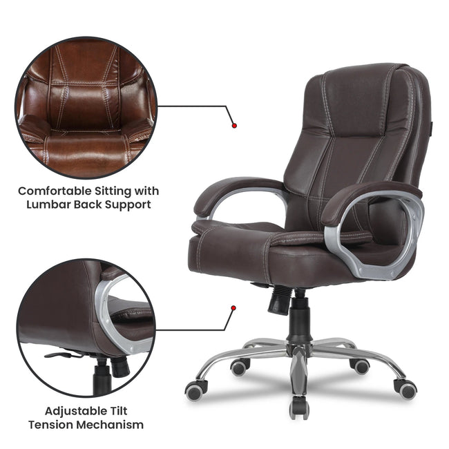 Green Soul Renewed Vienna Mid Back Executive Chair Renewed Green Soul Ergonomics   