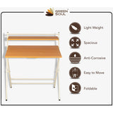 OXFORD Foldable Space Saving Office Table for Home Basics Green Soul Ergonomics   