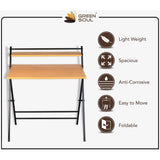 OXFORD Foldable Space Saving Office Table for Home Basics Green Soul Ergonomics   
